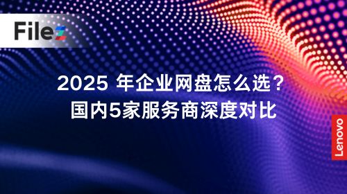 2025 年企业网盘怎么选？国内5家服务商深度对比