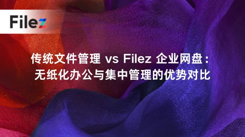 传统文件管理 vs Filez 企业网盘：无纸化办公与集中管理的优势对比