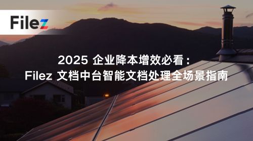 2025 企业降本增效必看：Filez 文档中台智能文档处理全场景指南