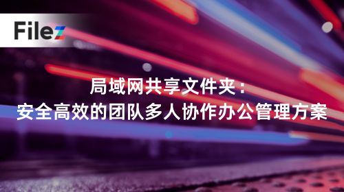 局域网共享文件夹：安全高效的团队多人协作办公管理方案