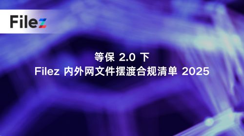 等保 2.0 下，Filez 内外网文件摆渡合规清单 2025