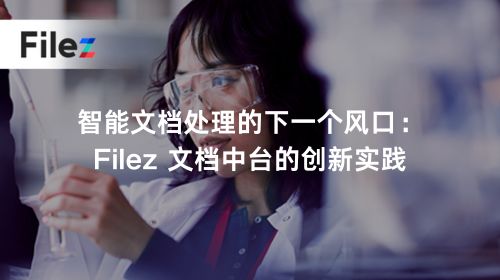 智能文档处理的下一个风口：Filez 文档中台的创新实践