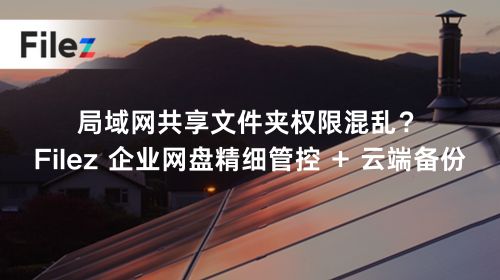 局域网共享文件夹权限混乱？Filez 企业网盘精细管控 + 云端备份