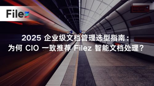 2025 企业级文档管理选型指南：为何 CIO 一致推荐 Filez 智能文档处理？