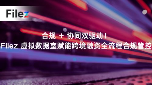 合规 + 协同双驱动！Filez 虚拟数据室赋能跨境融资全流程合规管控