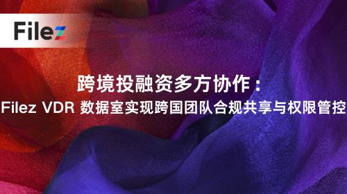 跨境投融资多方协作：Filez VDR 数据室实现跨国团队合规共享与权限管控