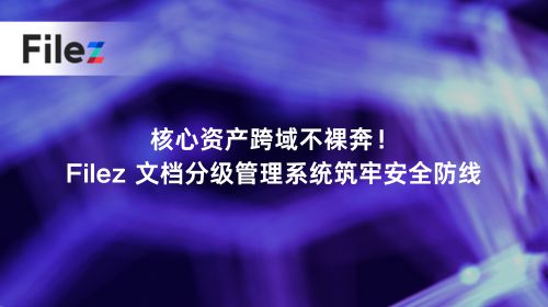 核心资产跨域不裸奔！Filez 文档分级管理系统筑牢安全防线