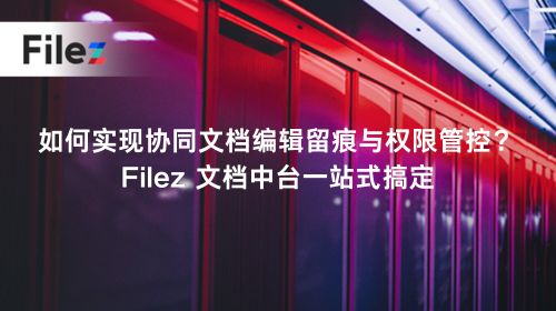 如何实现协同文档编辑留痕与权限管控？Filez 文档中台一站式搞定