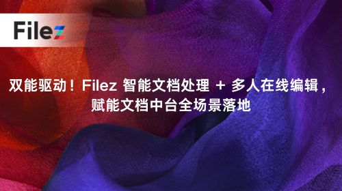 双能驱动！Filez 智能文档处理 + 多人在线编辑，赋能文档中台全场景落地