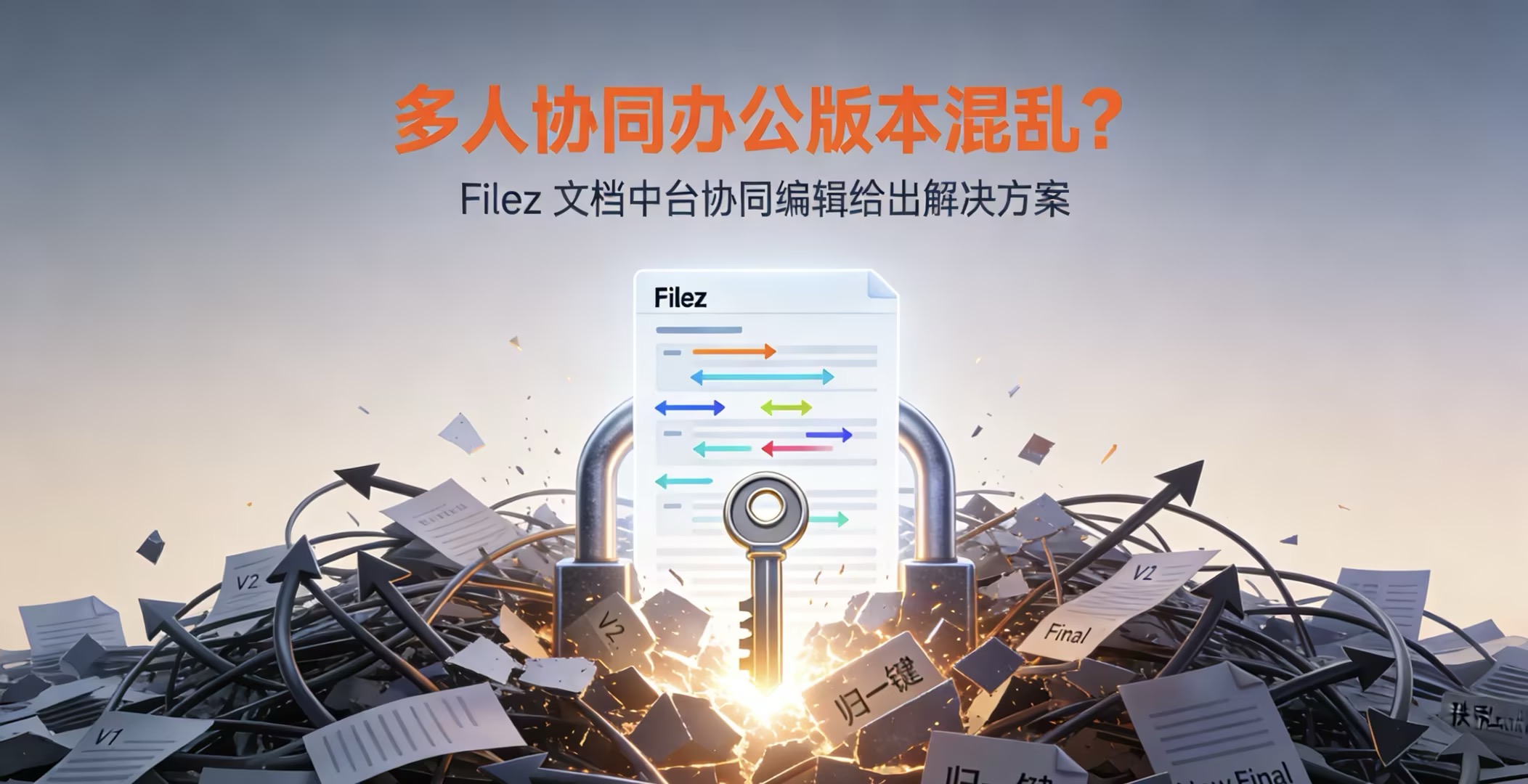 多人协同办公版本混乱？Filez 文档中台协同编辑给出解决方案