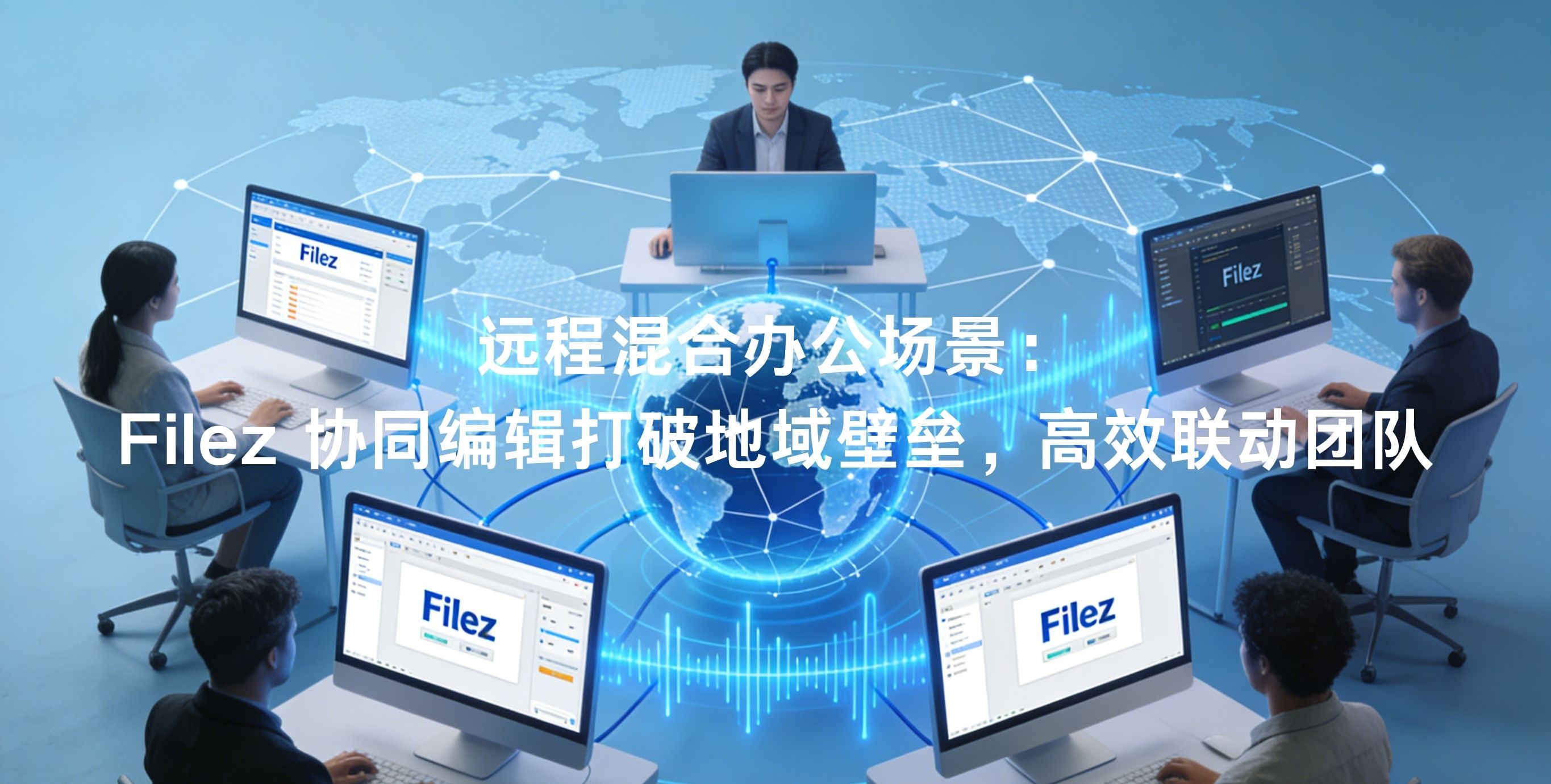 远程混合办公场景：Filez 协同编辑打破地域壁垒，高效联动团队