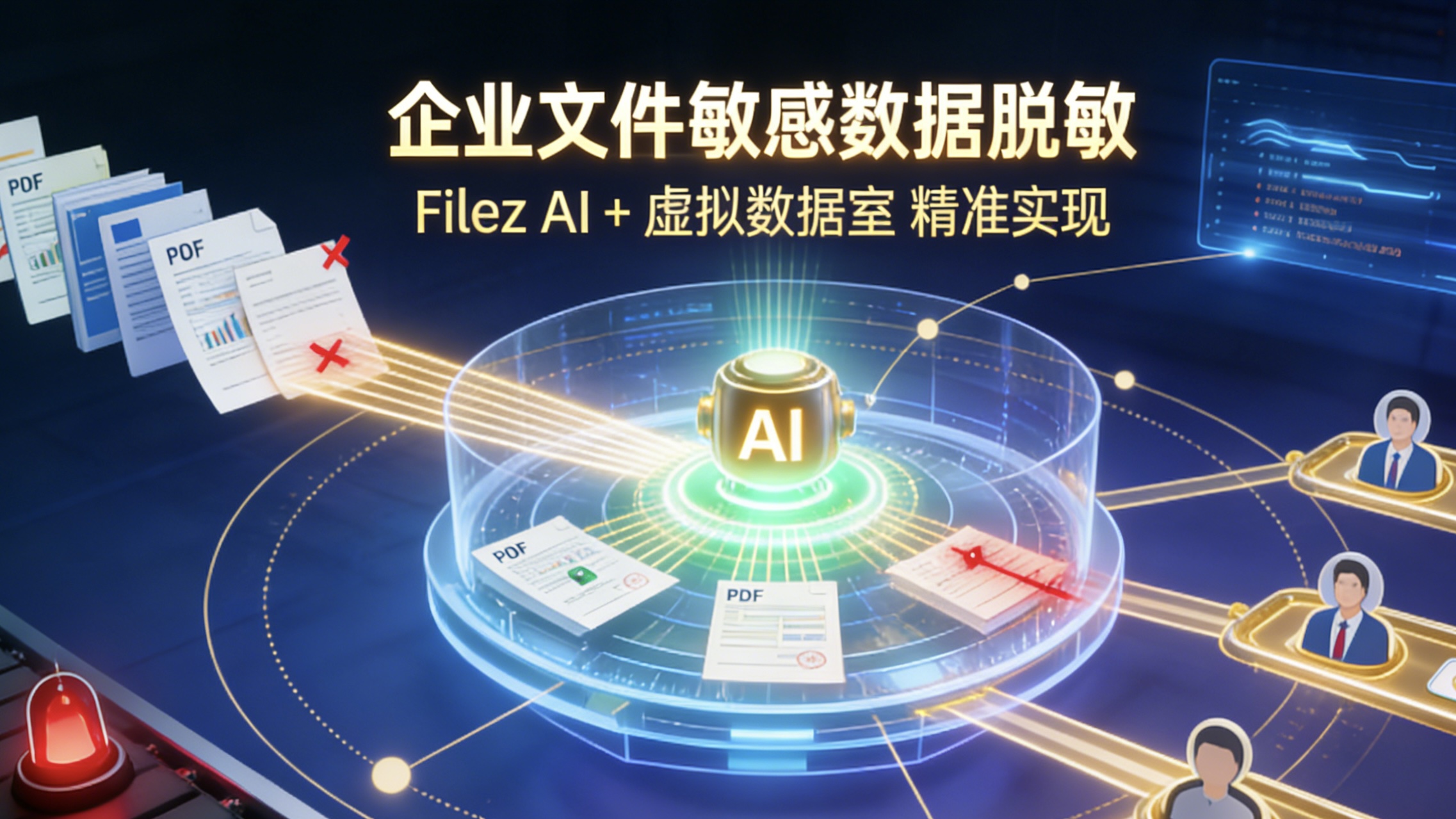 企业文件敏感数据脱敏：Filez AI + 虚拟数据室精准实现