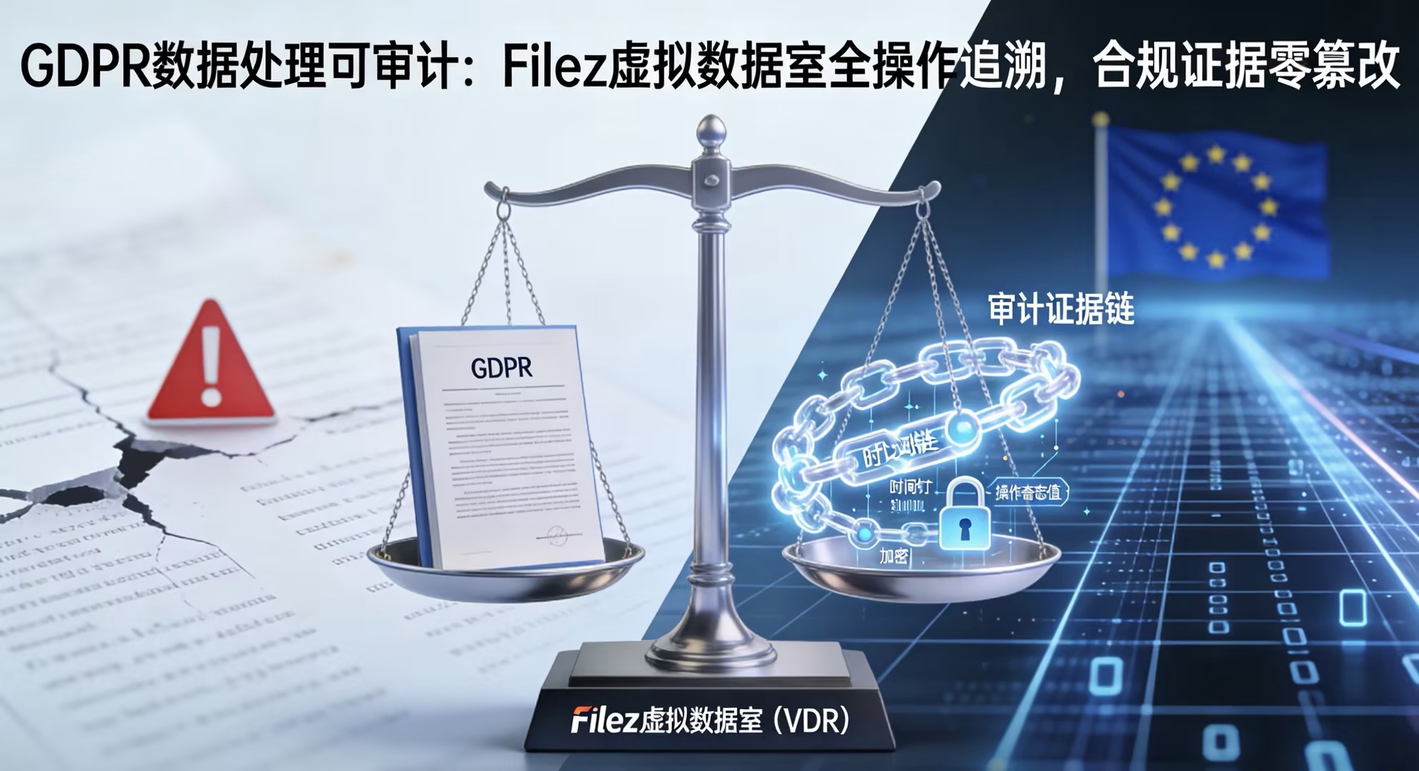 GDPR数据处理可审计：Filez虚拟数据室全操作追溯，合规证据零篡改