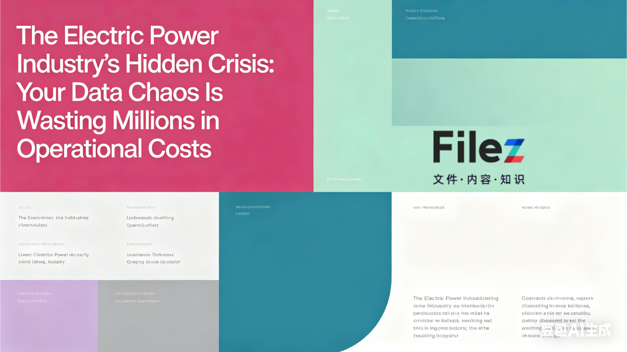 The Electric Power Industry’s Hidden Crisis: Your Data Chaos Is Wasting Millions in Operational Costs